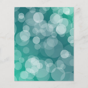 Ombre Bokeh Scrapbook Papper - Teal