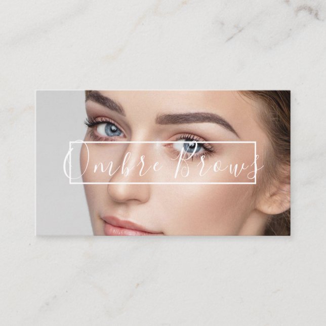 Ombre Brows & Eyelash Visitkort (Framsida)