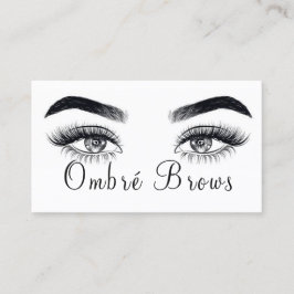 Ombre Brows & eyelash Visitkort
