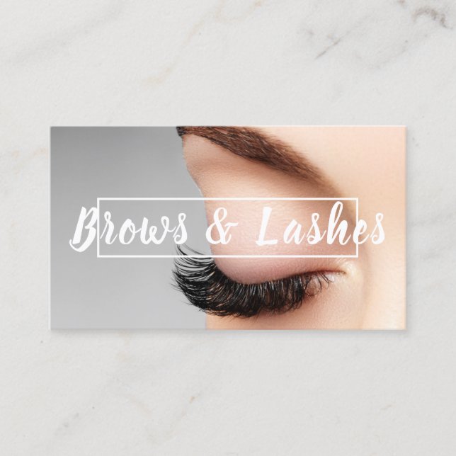 Ombre Brows & Eyelash Visitkort (Framsida)