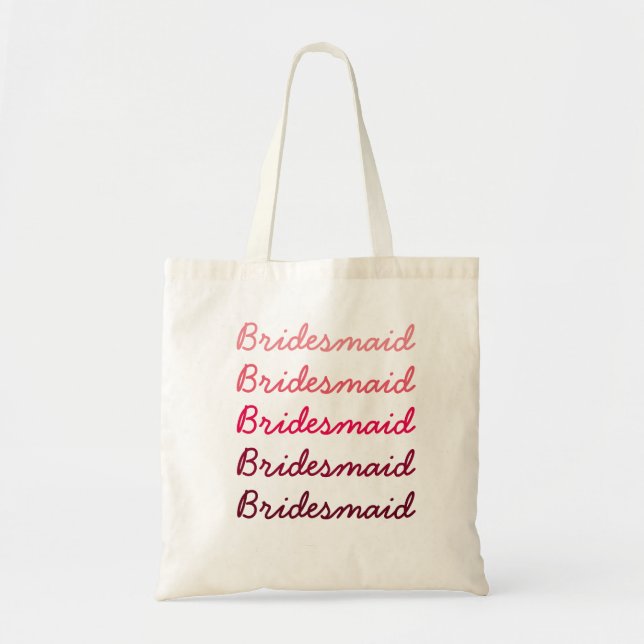 Ombre brudtärnatoto tygkasse (Framsidan)