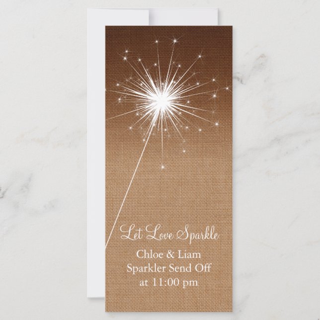 Ombre Burlap Sparkler Holder (Framsida)