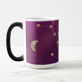Ombre Constellation Galaxy Lila Falska Guldstjärno Magisk Mugg