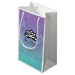 Ombre Damask Anpassade Shopping bag