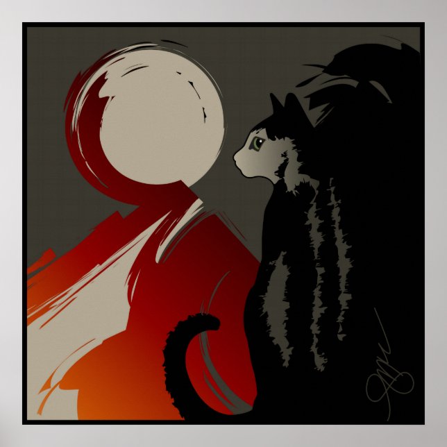 Ombre d'un Chatta Poster (Framsidan)