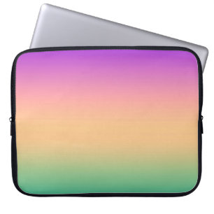 Ombre, flerfärgad laptop fodral