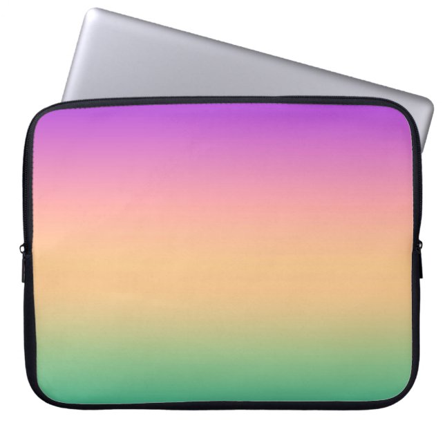 Ombre, flerfärgad laptop fodral (Framsidan)