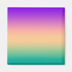 Ombre, flerfärgad magnet