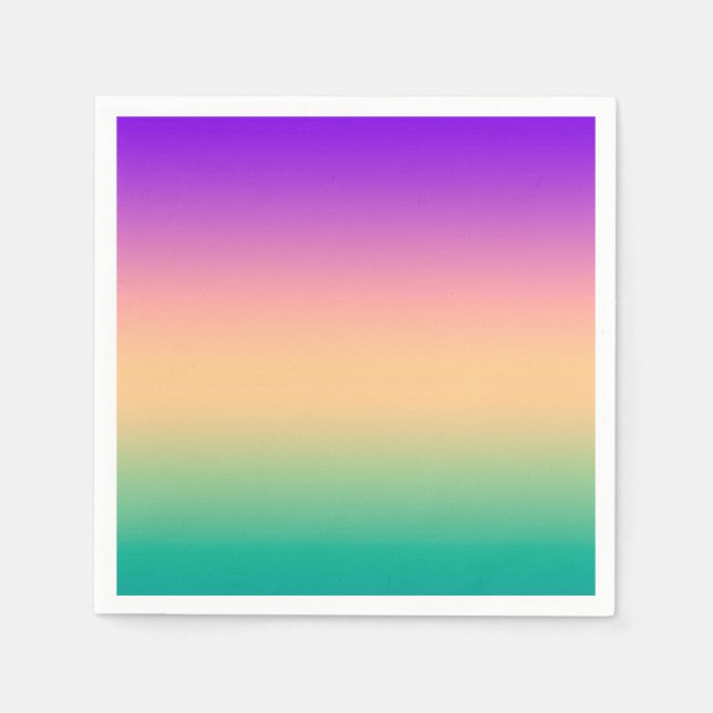 Ombre, flerfärgad pappersservett (Framsidan)