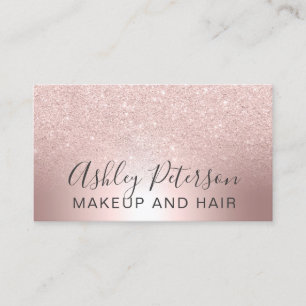 Ombre för glitter för Makeuphår omkullkastar Visitkort