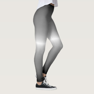Ombre för grått för silverrävlag pastell leggings