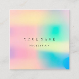 Ombre Framed Professionell Holograph Ombre Fyrkantigt Visitkort