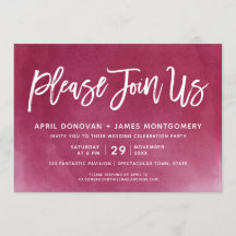 Ombre Gå med oss penseltypografi Bröllop