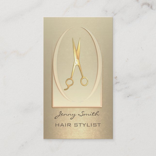 Ombre gentle elegant modern lyxsax guld visitkort (Framsida)