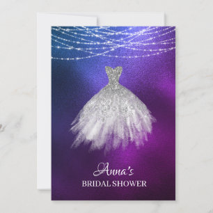 *~* Ombre Glitter Möhippa Gown Möhippa Dress Inbjudningar