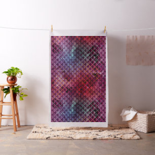 Ombre Glitter Sjöjungfru Scales Tyg