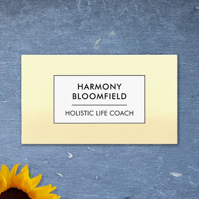 Ombre Glow Hälsa Holistic Life Coach Zen Healer Visitkort (Skapare uppladdad)