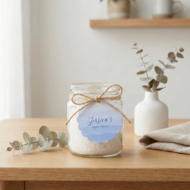 Ombre Gradient Dip Dye Blue Bridal Shower Gåvor Etiketter