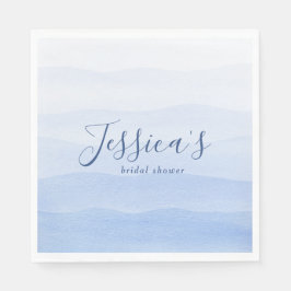 Ombre Gradient Dip Dye Blue Möhippa Pappersservett