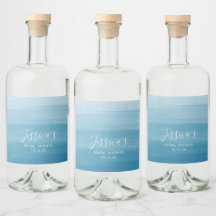 Ombre Gradient Dip Dye Ocean Blue Möhippa