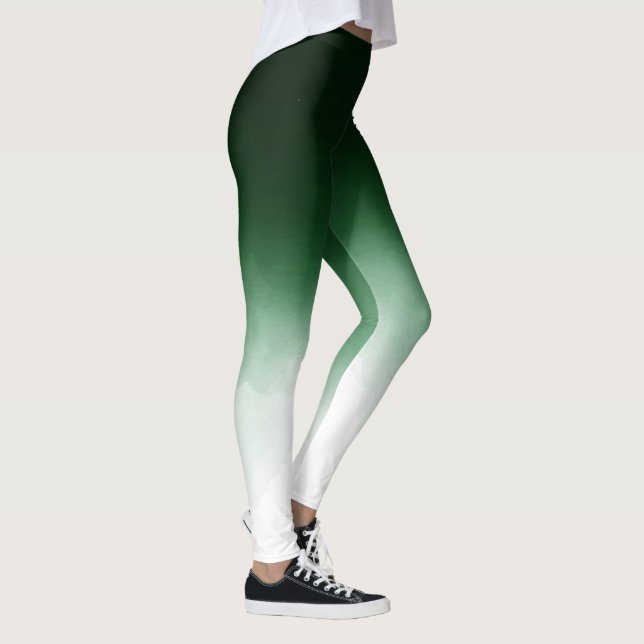 Ombre Grönt Dip Dye Leggings (Höger)