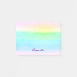 Ombre Grunge Pastel Grönt Post-it Notes