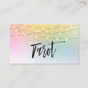 *~*Ombre guld stränger den pastellfärgade Tarot Visitkort