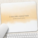 Ombre Guld Watercolor Minimalist Business Musmatta<br><div class="desc">Ombre Guld Watercolor Minimalist Business Mouse Pad. Perfekt för ett feminininskt företag leta efter hårstilister,  makeup artist,  cosmetolog m.fl.</div>