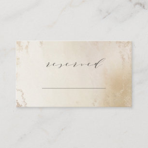 Ombre Gult Guld Frosted Reserved Seed Bröllop Placeringskort
