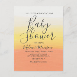 Ombre Halloween Godis Majs Baby Shower  Vykort
