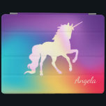 Ombre Holography Iridescent Unicorn Magic iPad Skydd<br><div class="desc">En dålig magisk enhörning. En elegant och en sofistikerad design.</div>