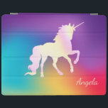 Ombre Holography Iridescent Unicorn Magic iPad Skydd<br><div class="desc">En dålig magisk enhörning. En elegant och en sofistikerad design.</div>