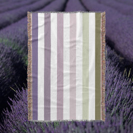 Ombre Lavender Fält Rand Lila och Grönt Filt