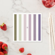 Ombre Lavender Fält Strip & Personlig Monogram