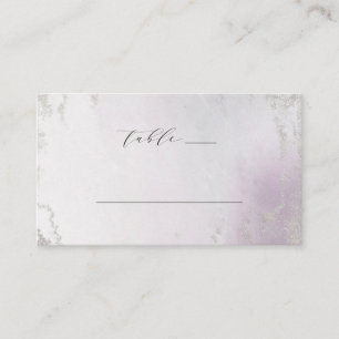 Ombre Lavender Lila Silver Bröllop Bordsnummer Placeringskort