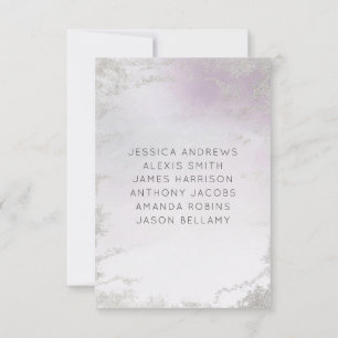 Ombre Lavender Lila Silver Bröllop Bordsnumren Inbjudningar