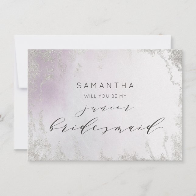 Ombre Light Lila Luxe Junior Bridesmaid Frieri (Framsida)