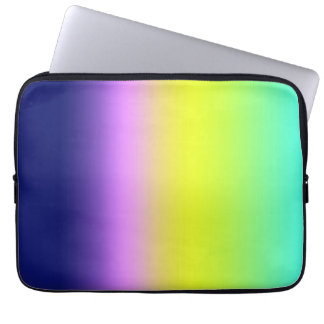 Ombre lila gult grönt vår sommar-färg laptop fodral