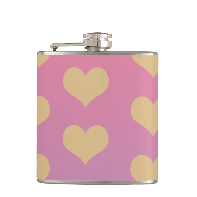 Ombré lilac rosa guld modern Heart Hearts Fickplunta (Framsidan)