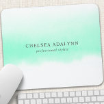 Ombre Mint Watercolor Minimalist Business Musmatta<br><div class="desc">Ombre Mint Watercolor Minimalist Business Mouse Pad. Perfekt för ett feminininskt företag leta efter hårstilister,  makeup artist,  cosmetolog m.fl.</div>