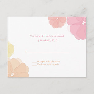 Ombre Pastel Blommigt-Bröllop OSA Kort