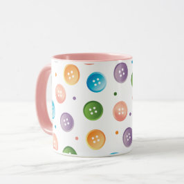 Ombre Pastel-knappar och punkter Mugg