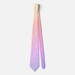 ’Ombre Pastel Rainbow Gingham Check’ Neck Tie Slips