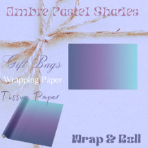 Ombre Pastel Shades-utgivningspapper