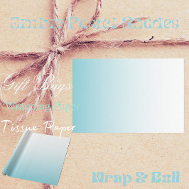 Ombre Pastel Shades Wrapping Papper Presentpapper