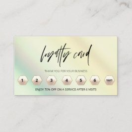 *~* Ombre Pastel Tack Rewards LOGOTYP QR. Lojalitetskort