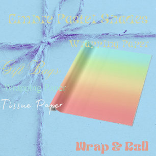 Ombre Pastell Färger Inpackningspapper Presentpapper