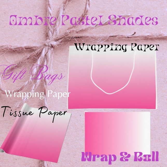 Ombre Pastell Nyanser Inpackningspapper (Skapare uppladdad)