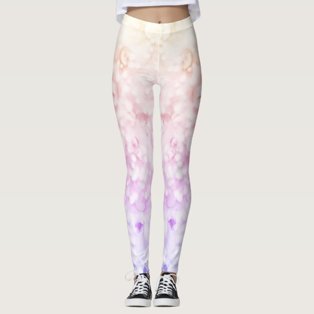 Ombre Pastell Oväxthusleggings Leggings (Framsida)