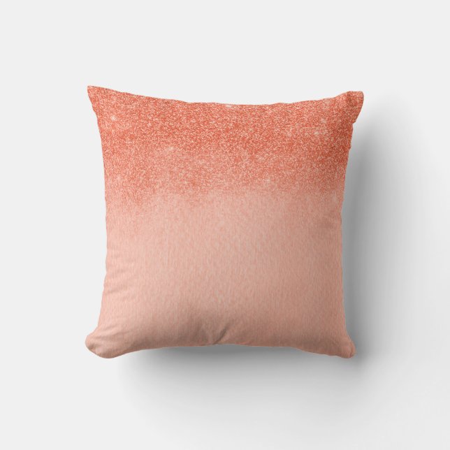 Ombre Pretty Living Coral Peach Rosa Färg från 201 Kudde (Framsida)